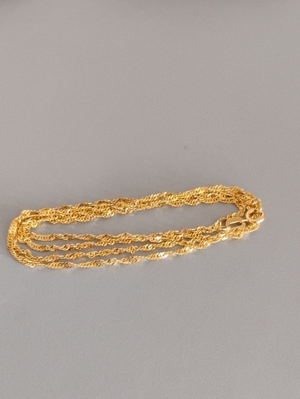 Rope Chain 14 K Gold Necklace